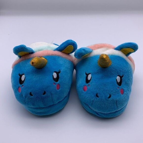 Unicorn Plush Slippers Girls - Picture 1 of 4